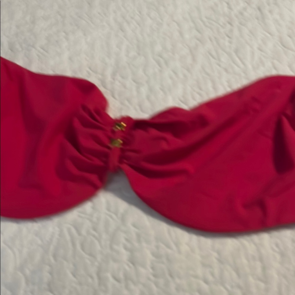Vibrant Red Bikini Top